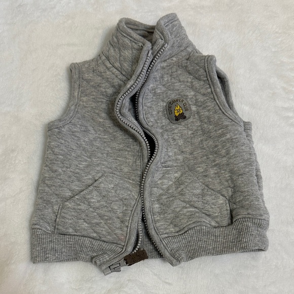 Carter's Other - Carter's Quilted Gray Kids Vest